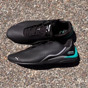 Puma Mercedes-AMG Petronas F1 Drift Cat Men's Black Athletic Shoes, US size 13.